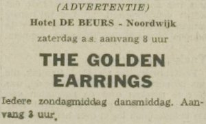 The Golden Earrings show announcement July 16, 1966 Noordwijk - Hotel de Beurs